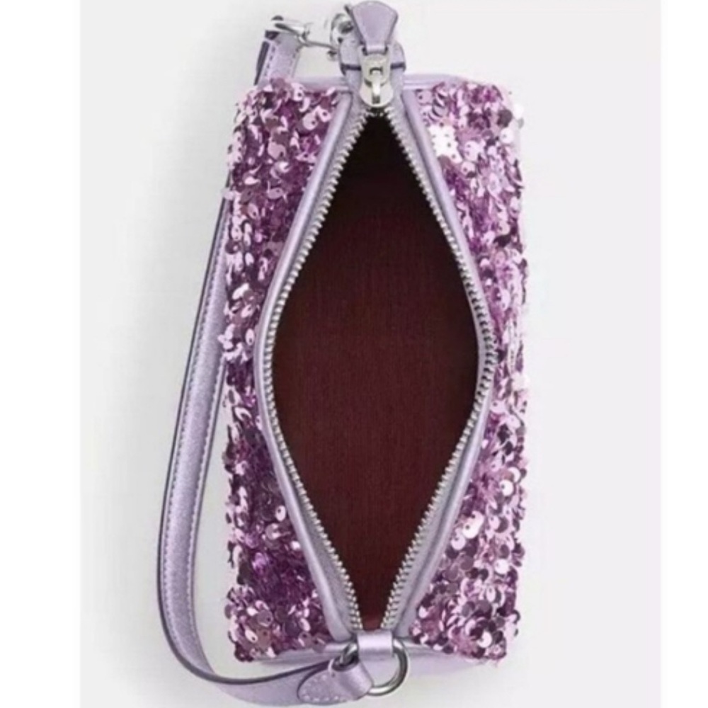 Coach - Nolita Lilac Sequin Barrel Bag NWOT - Picture 4 of 4